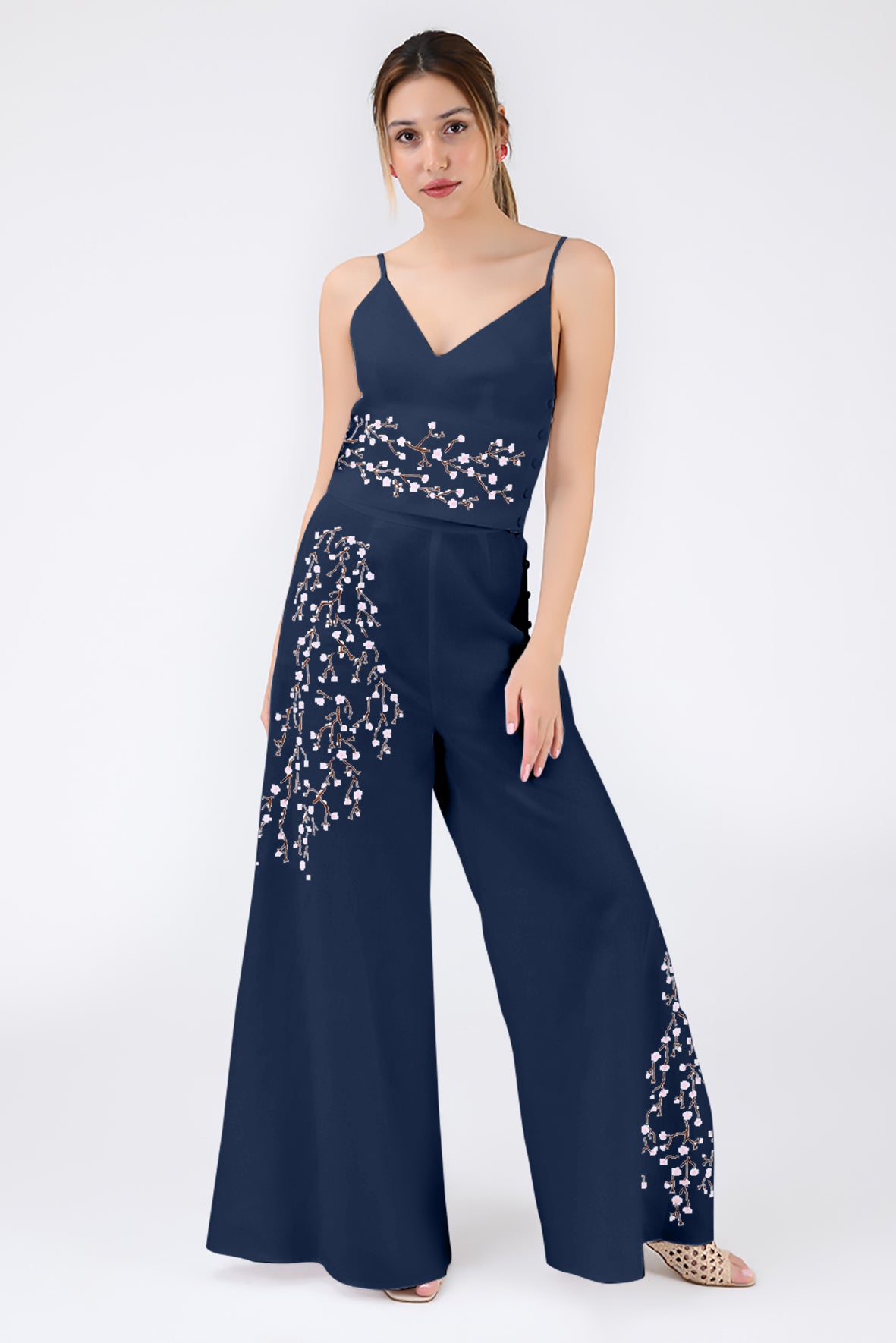 Cali Pant Set (Wanga Collection) in Indigo Blue