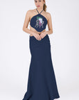 Simbi Sako Skirt Set in Indigo Blue