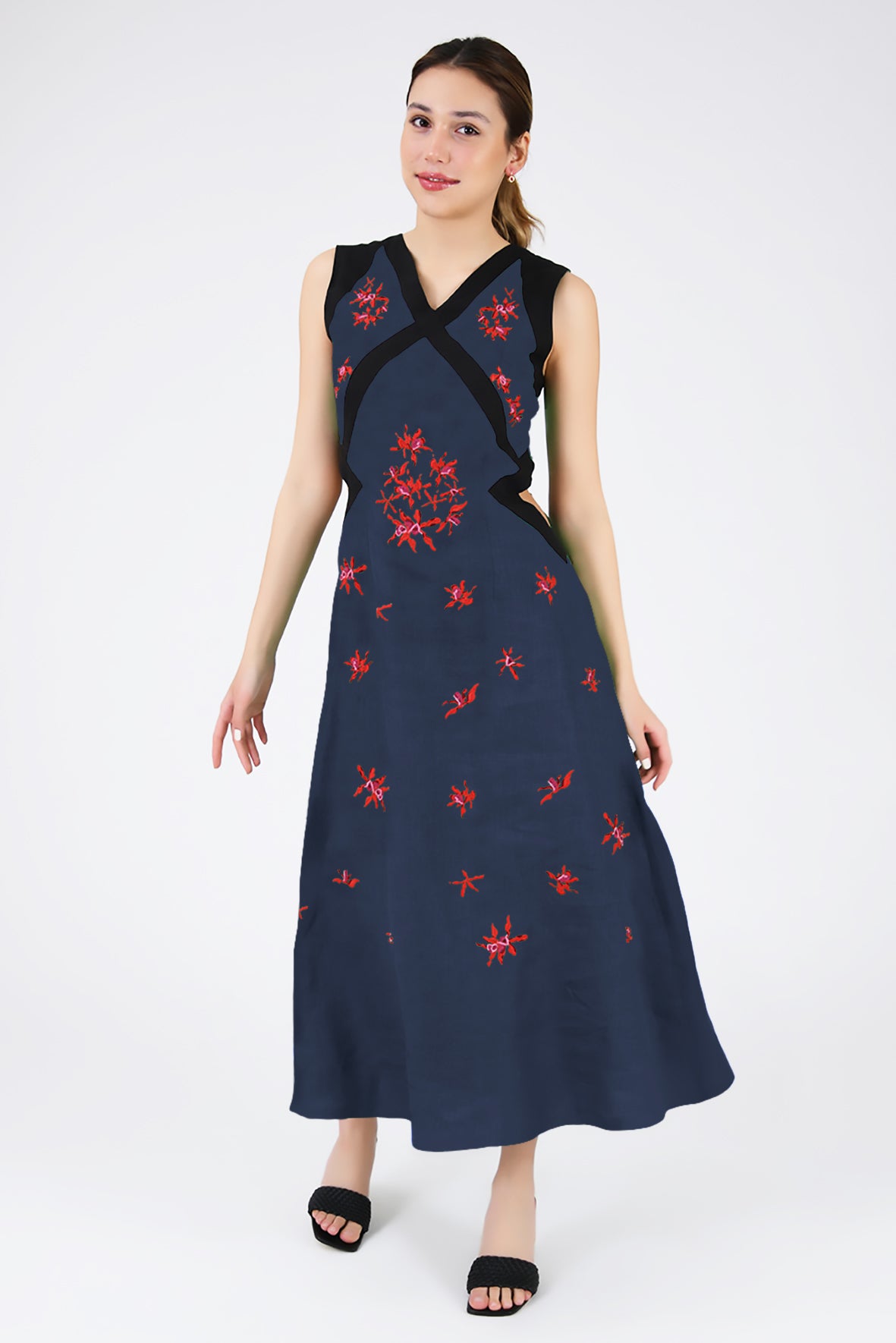 Loa Dress (Wanga Collection) in Indigo Blue