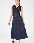 Loa Dress (Wanga Collection) in Indigo Blue