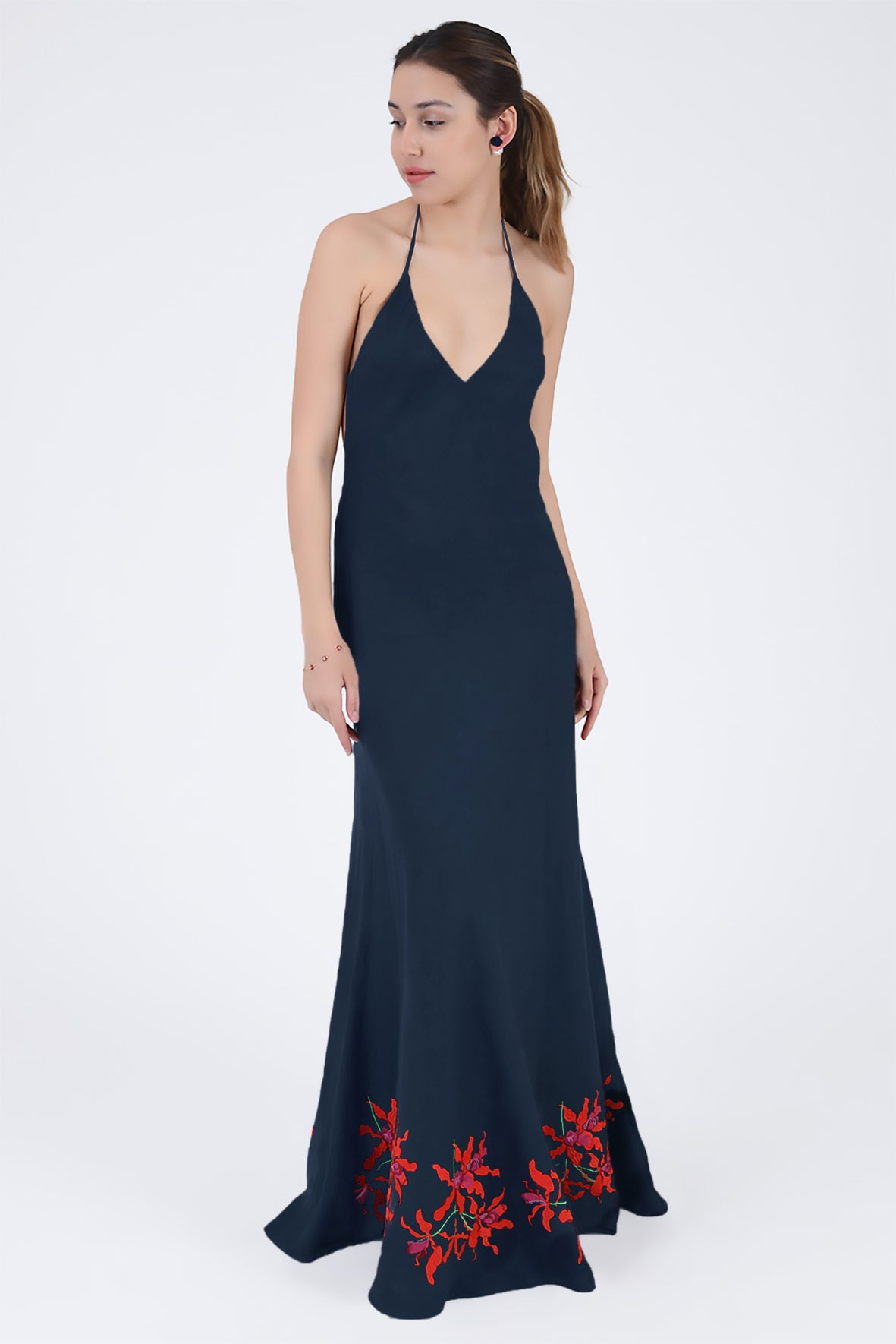 Koreli Maxi Dress (Wanga Collection) in Indigo Blue