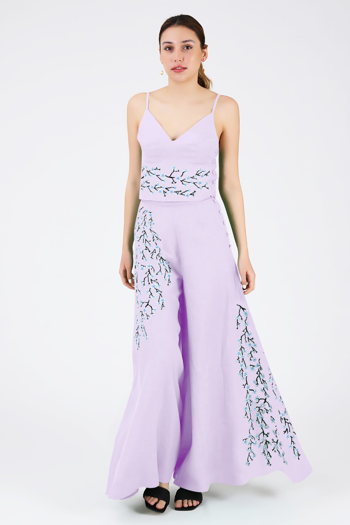 Passion Pant Set In Lilac