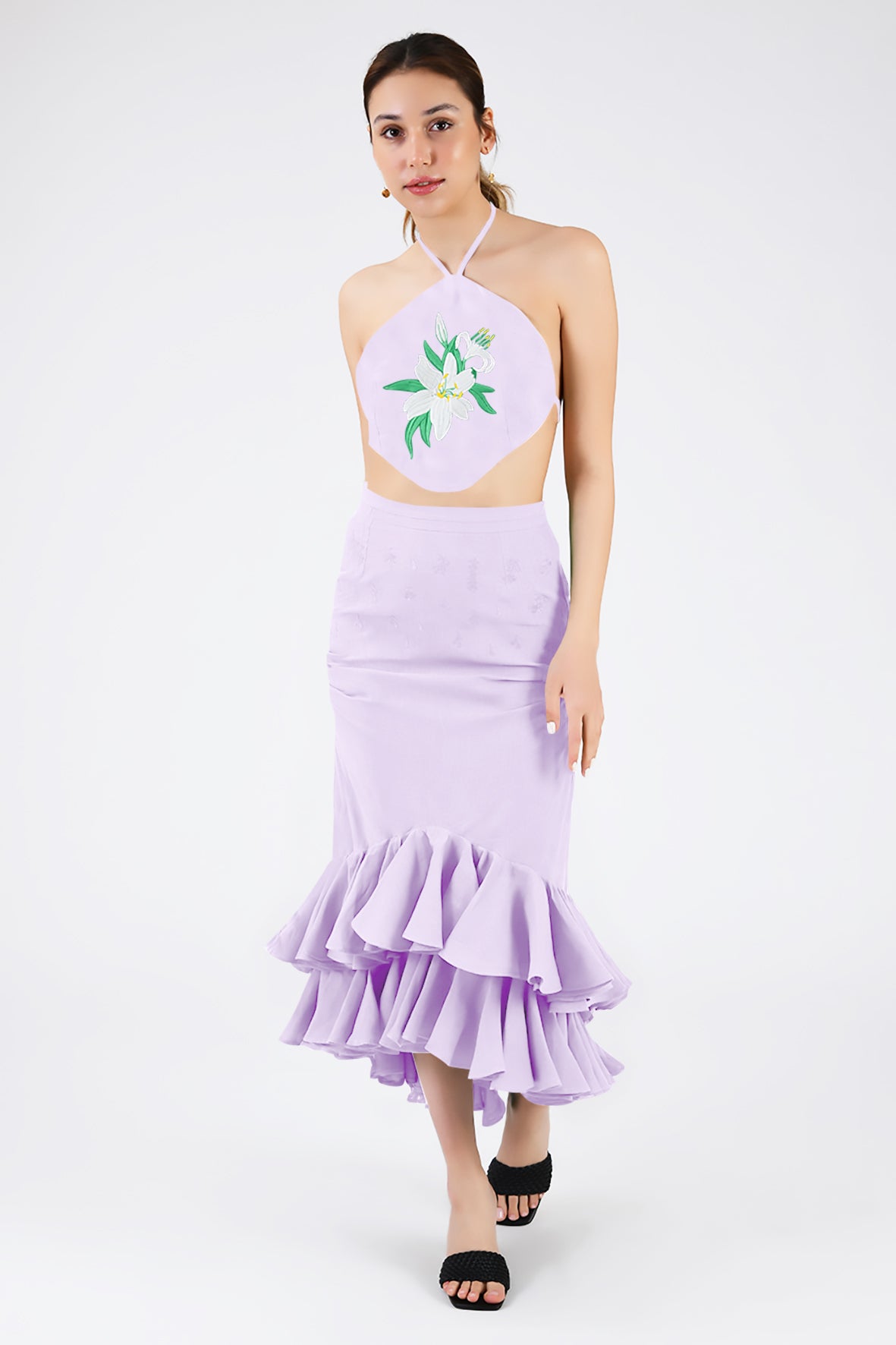 Simbi Lili Skirt Set in Lilac