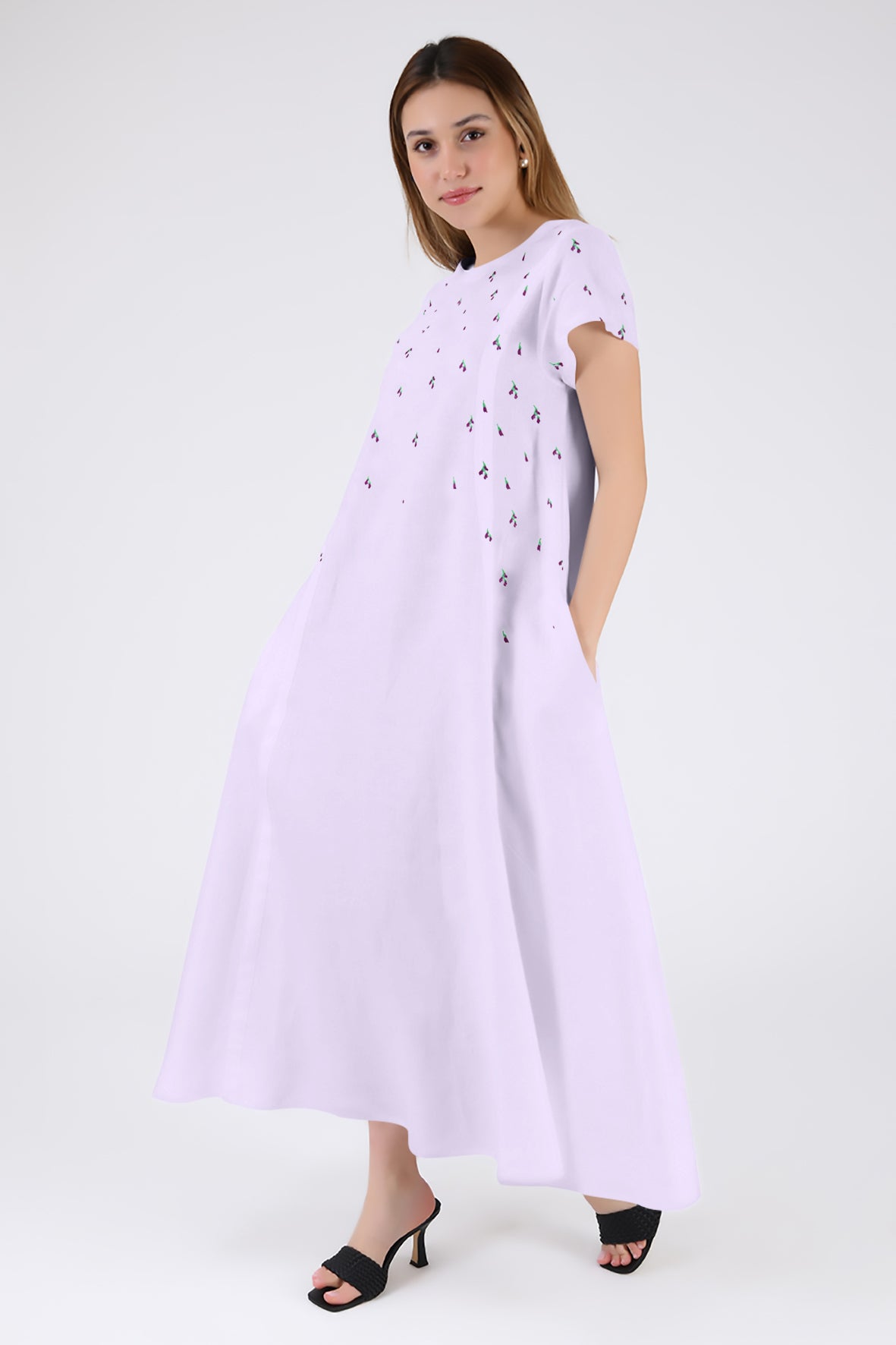 Valencia Dress in Lilac by Fanm Mon