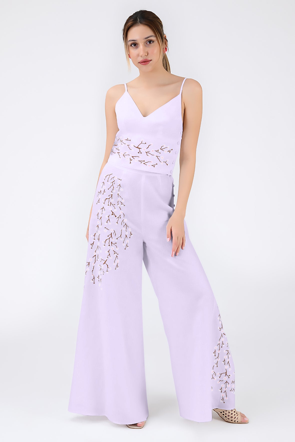 Cali Pant Set (Wanga Collection) in  Lilac