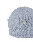 WINTER BLOOM BLUE ROSE Cotton Beanie Hat