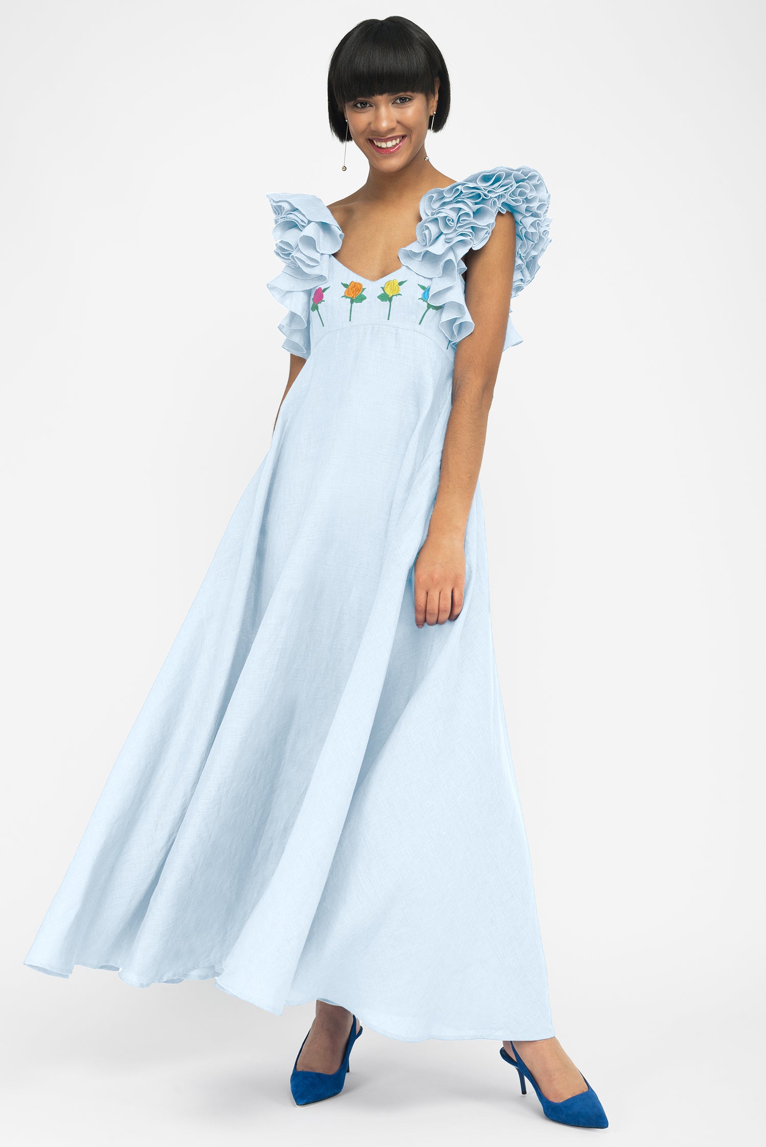 fanm mon blue dress DRESSES Fanm Mon
