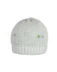 WINTER BLOOM BLUE ROSE Cotton Beanie Hat