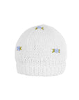 WINTER BLOOM BLUE ROSE Cotton Beanie Hat