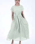 Zambak Dress In Mint Green