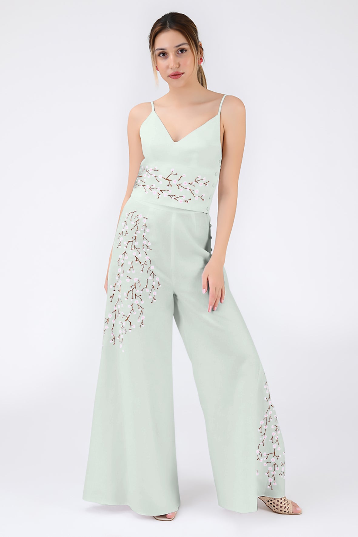 Cali Pant Set (Wanga Collection) in Mint Green