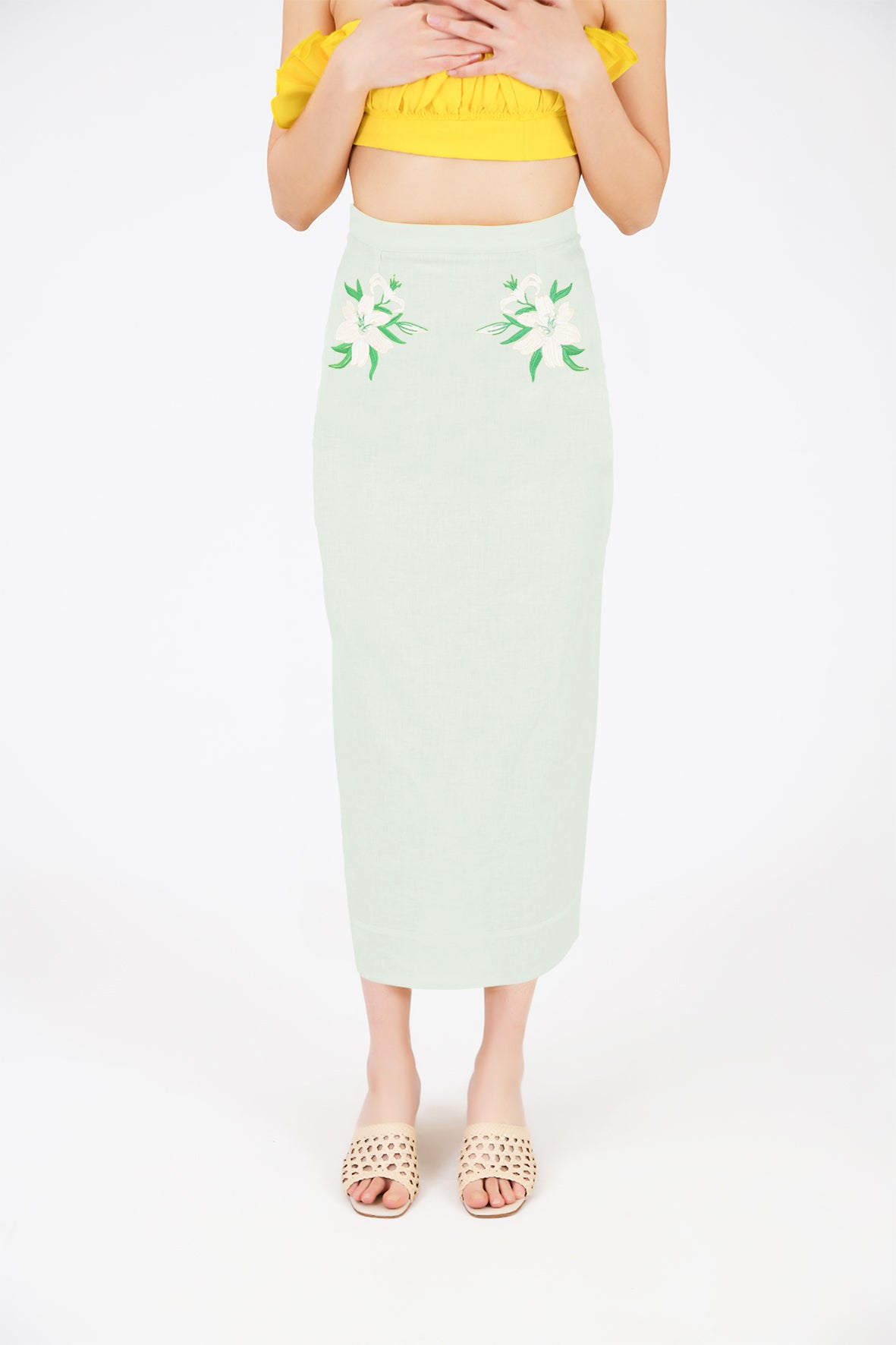 Arina Skirt (Wanga Collection) in Mint Green