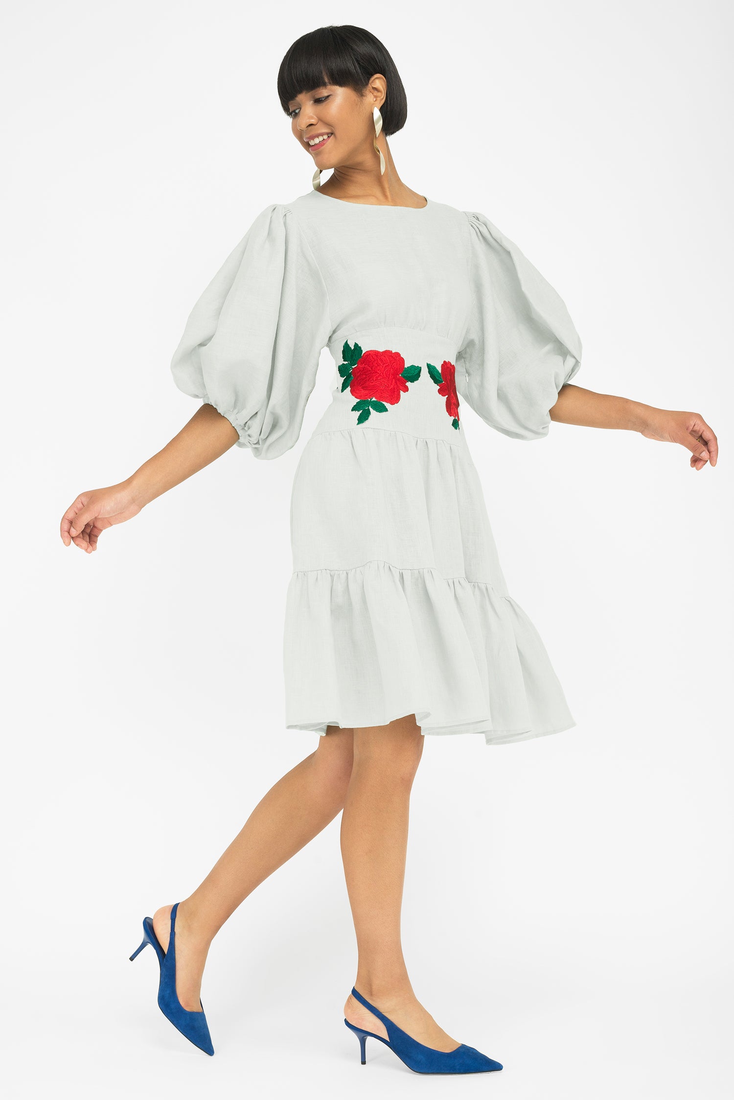 FANM MON | SALDA DRESS M / Light Lagoon FANM MON | SALDA DRESS M / Light Lagoon