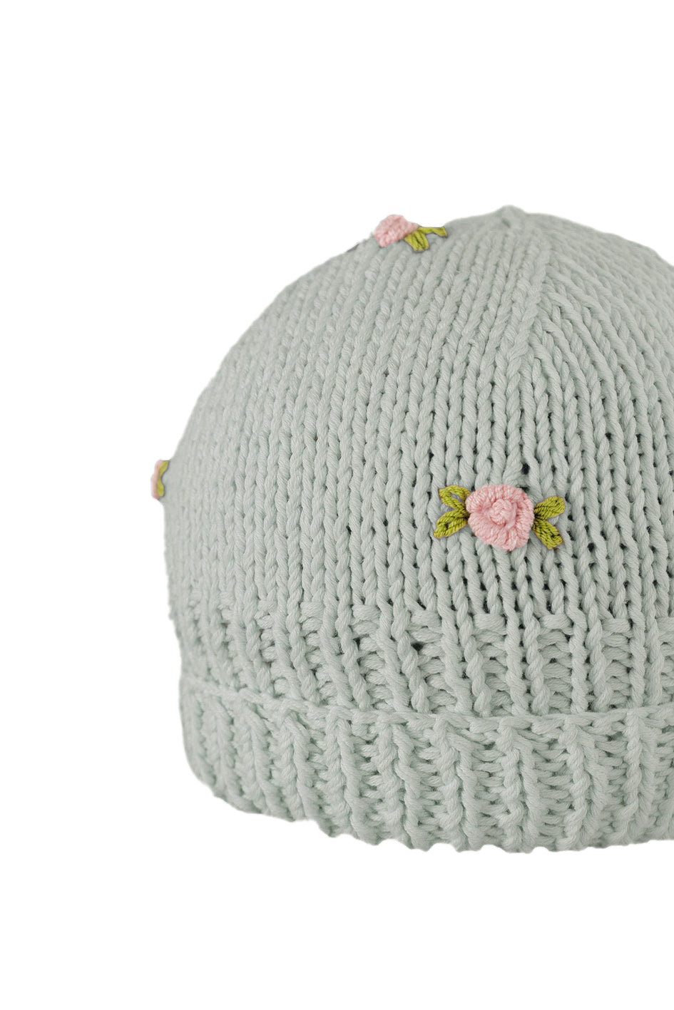 WINTER BLOOM PINK ROSE Cotton Beanie Hat – Fanm Mon