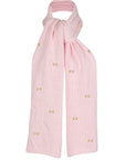 WINTER BLOOM PINK ROSE Cotton Scarf