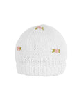 WINTER BLOOM PINK ROSE Cotton Beanie Hat