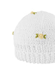 WINTER BLOOM YELLOW ROSE Cotton Beanie Hat