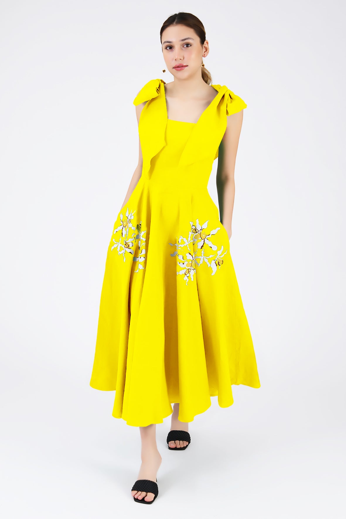 Nilen Dress (Wanga Collection) in Bright Yellow