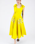 Nilen Dress (Wanga Collection) in Bright Yellow