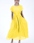 Zambak Dress In Bright Yellow