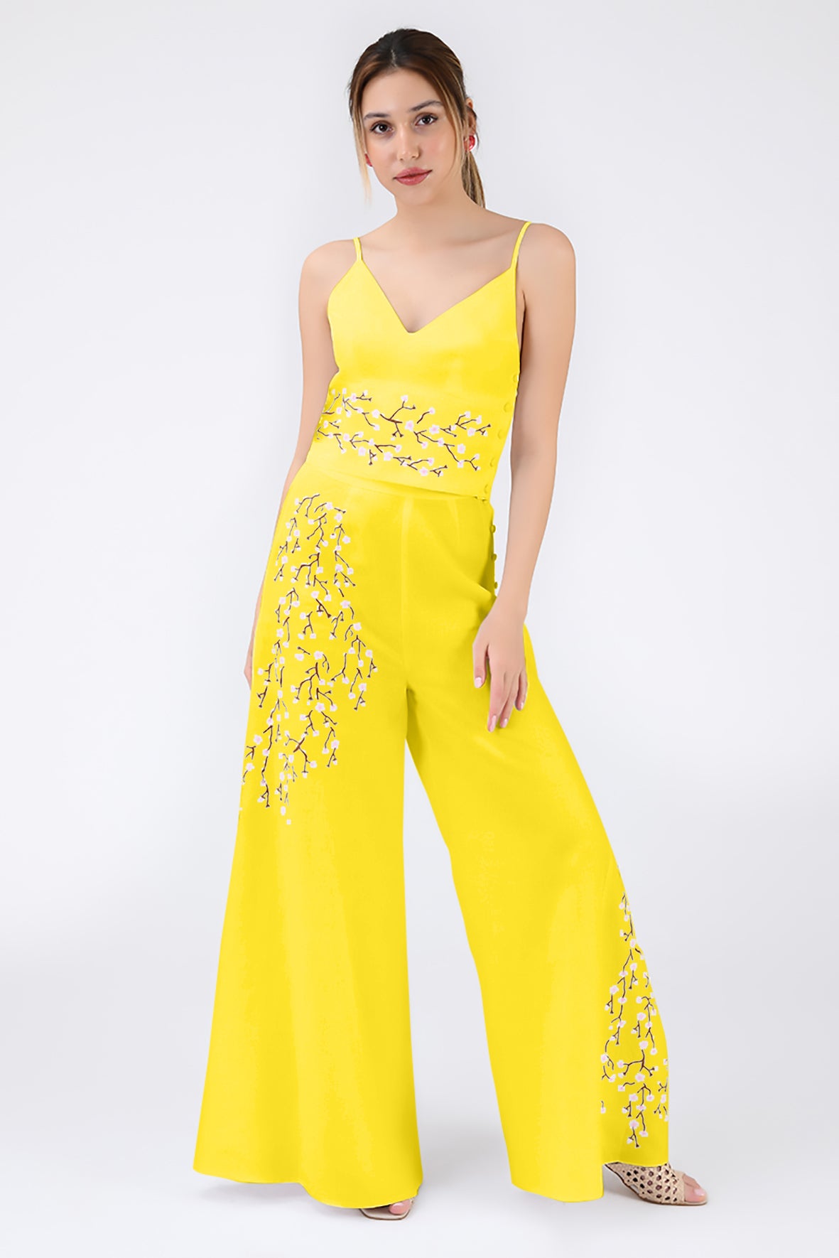 Cali Pant Set (Wanga Collection) in Bright Yellow