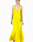 Victoria Maxi Dress From the Wanga Collection In Bright Yellow