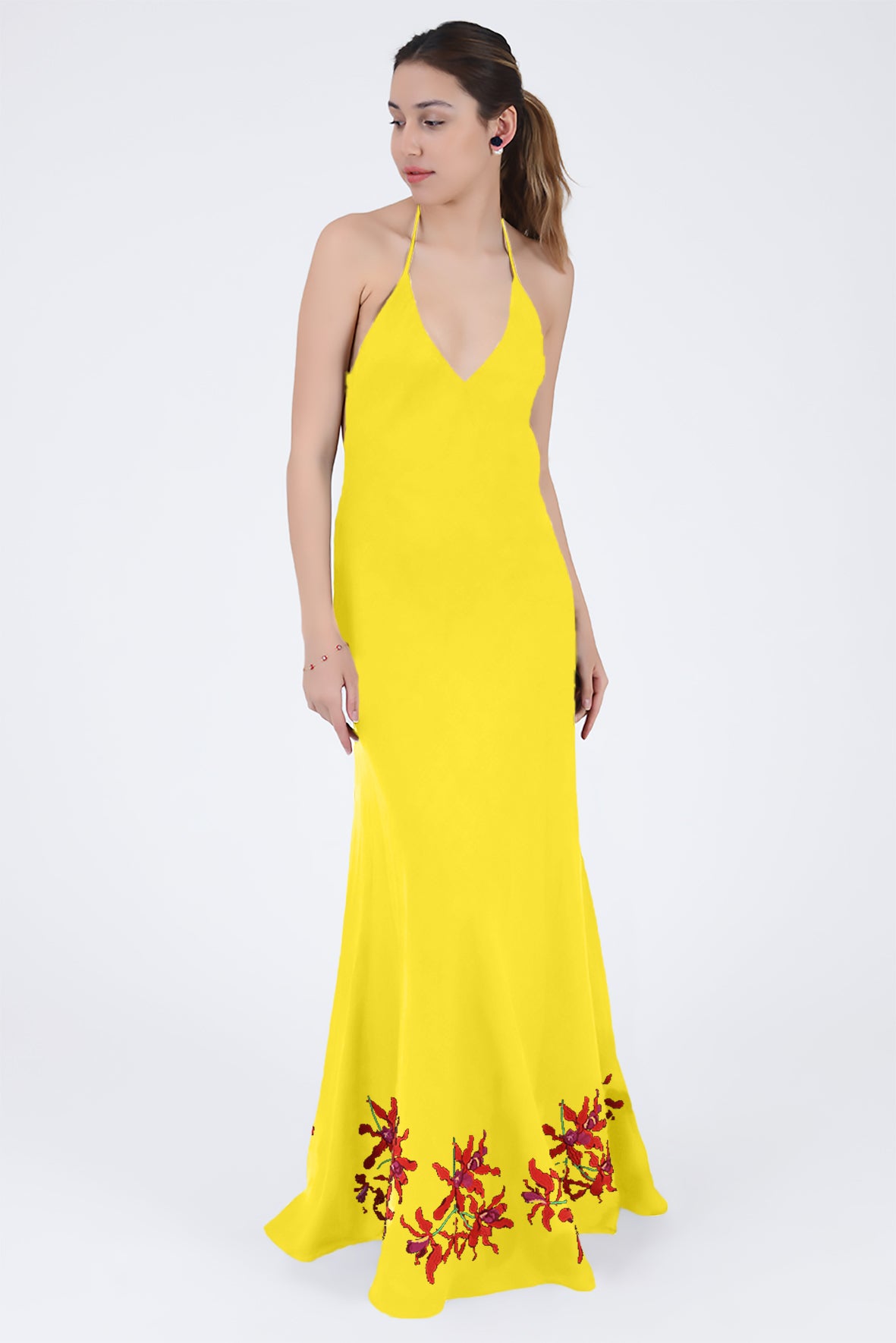 Koreli Maxi Dress (Wanga Collection) in Bright Yellow