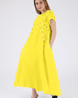 Valencia Dress in Bright Yellow by Fanm Mon