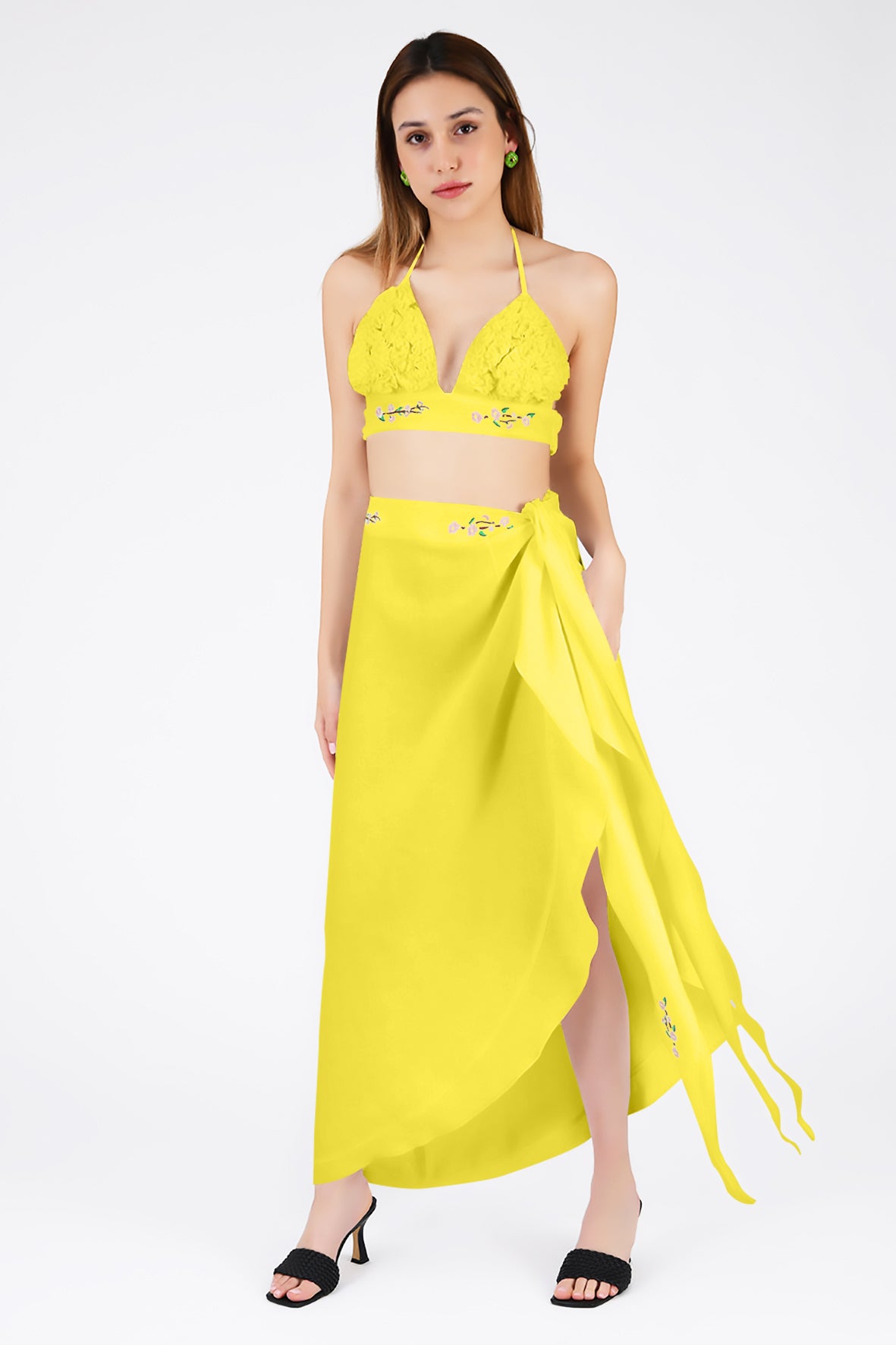 Imen Skirt Set In Bright Yellow