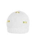 WINTER BLOOM YELLOW ROSE Cotton Beanie Hat