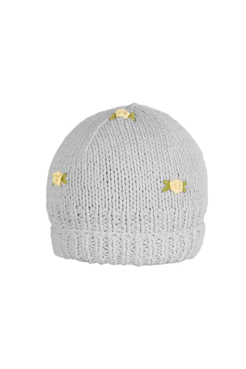 WINTER BLOOM YELLOW ROSE Cotton Beanie Hat