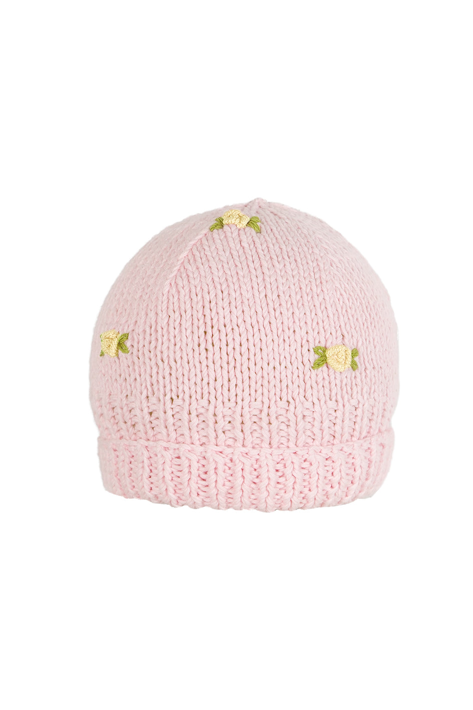 WINTER BLOOM YELLOW ROSE Cotton Beanie Hat – Fanm Mon