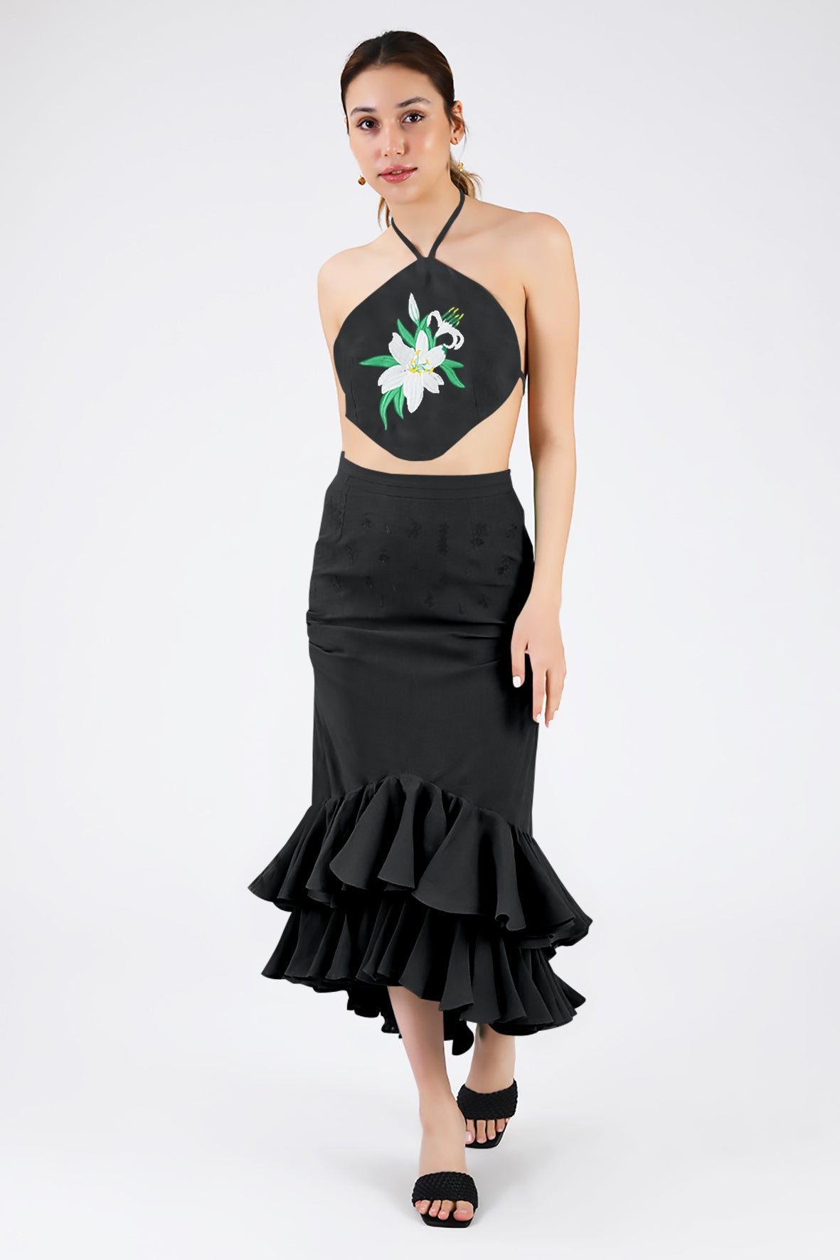 Simbi Lili Skirt Set in Black