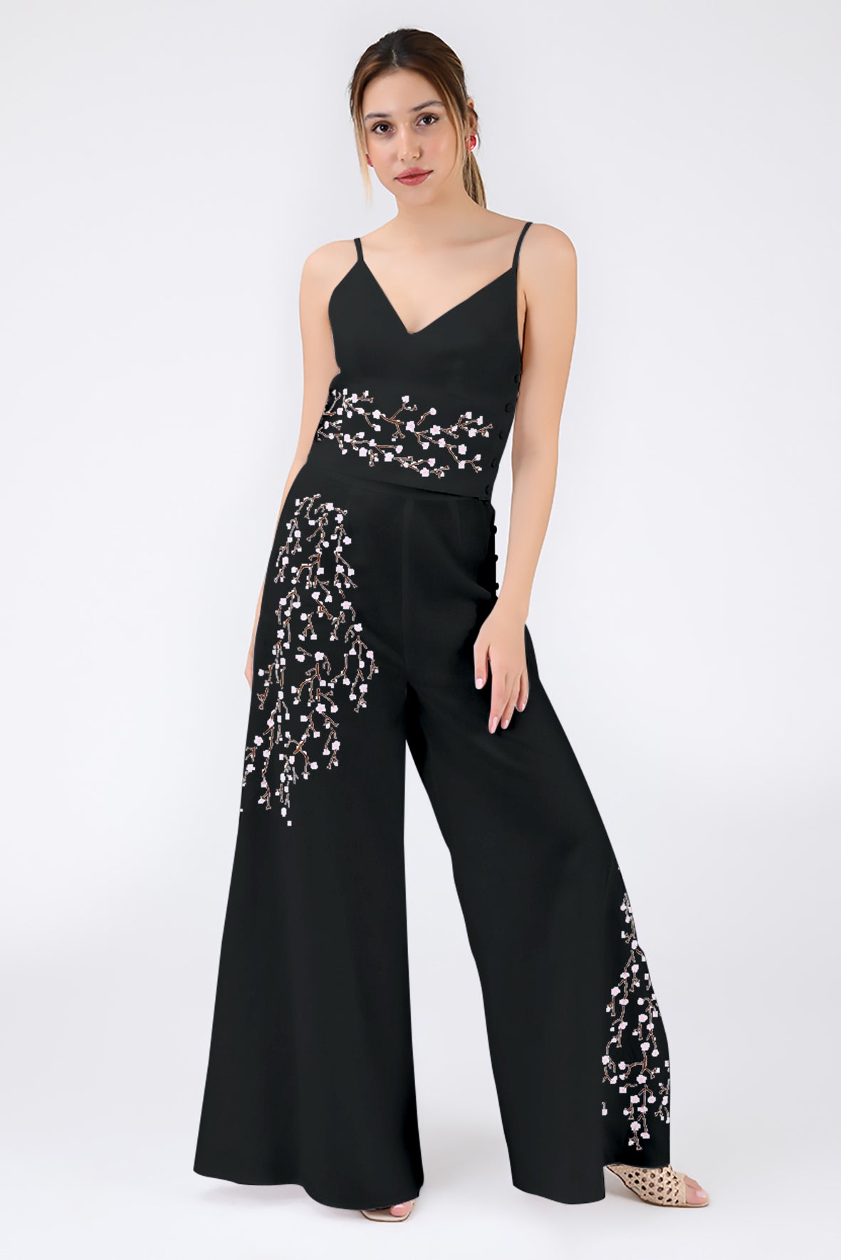 Cali Pant Set (Wanga Collection) in Black