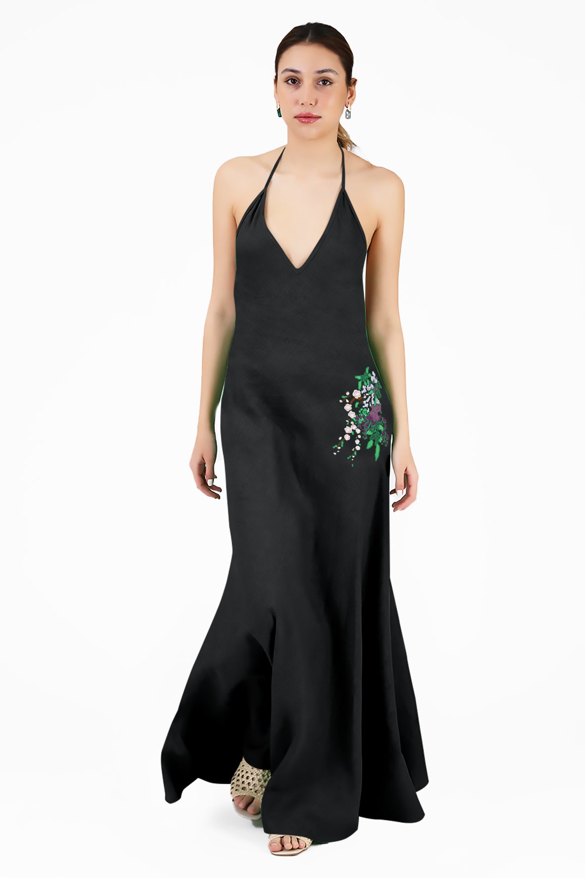 Victoria Maxi Dress From the Wanga Collection In Black