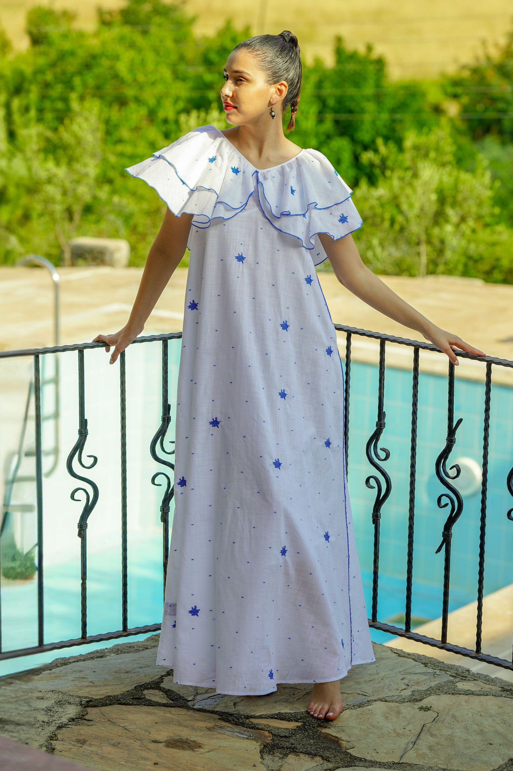 payton floral asymmetric neck maxi dress Payton Floral Asymmetric Neck Maxi Dress OnceForYou