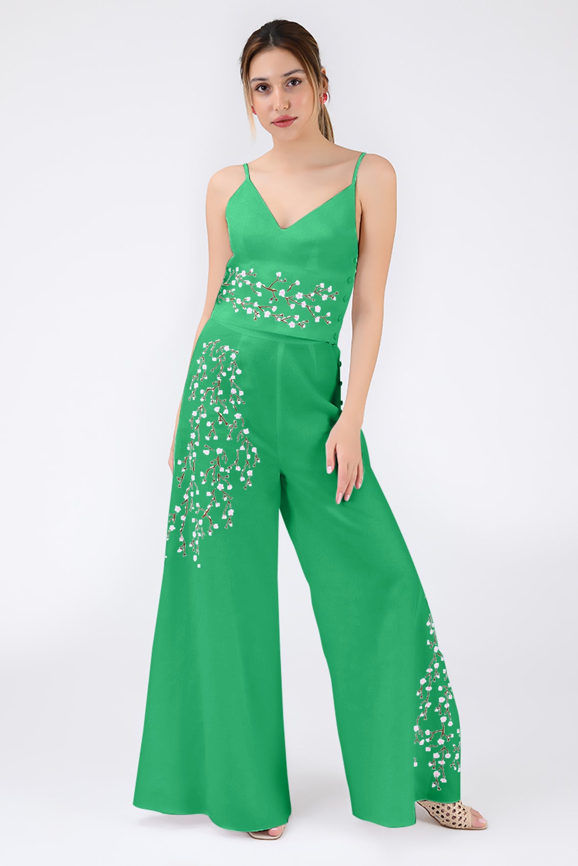 Cali Pant Set (Wanga Collection) in Kelly Green
