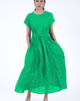 Zambak Dress In Kelly Green