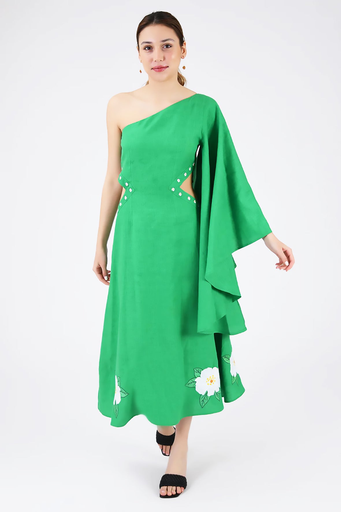 Narma Dress (Wanga Collection) in Kelly Green