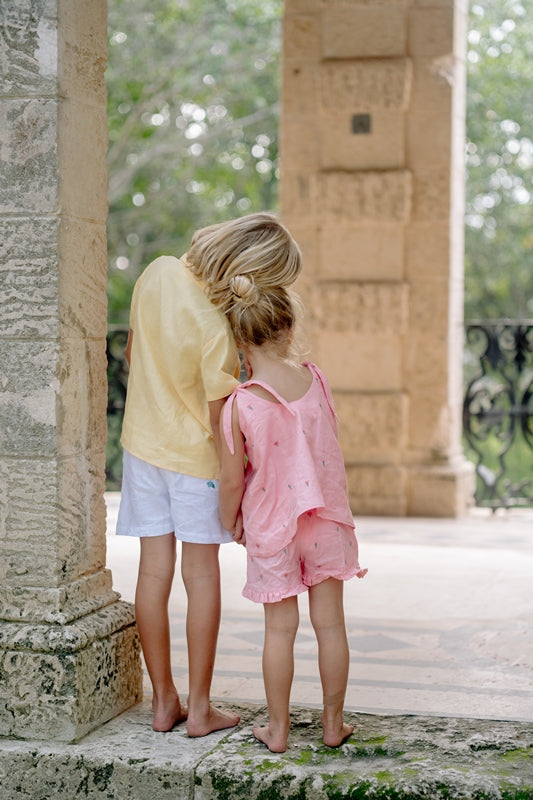 Fanm Mon x Minnow Boy's Linen Shorts
