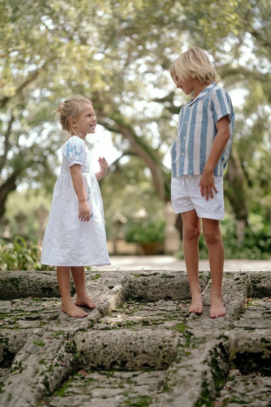 Fanm Mon x Minnow Boy&#39;s Linen Shorts