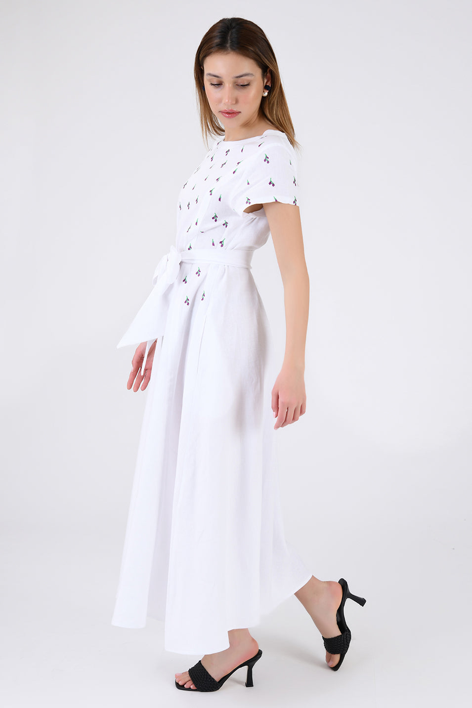 Side View of Valencia Dress by Fanm Mon