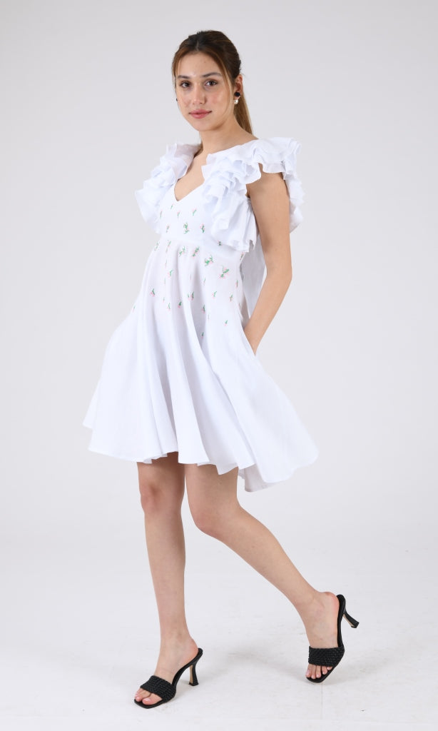Fanm Mon Galata 100% Linen Dress S / Lilac