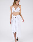  Imen Skirt Set In White Showcasing another way to tie the skirt
