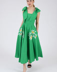 Nilen Dress (Wanga Collection) in Kelly Green 