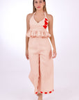 FANM MON HICA PANTS SET IN PEACH (MARASSA COLLECTION)