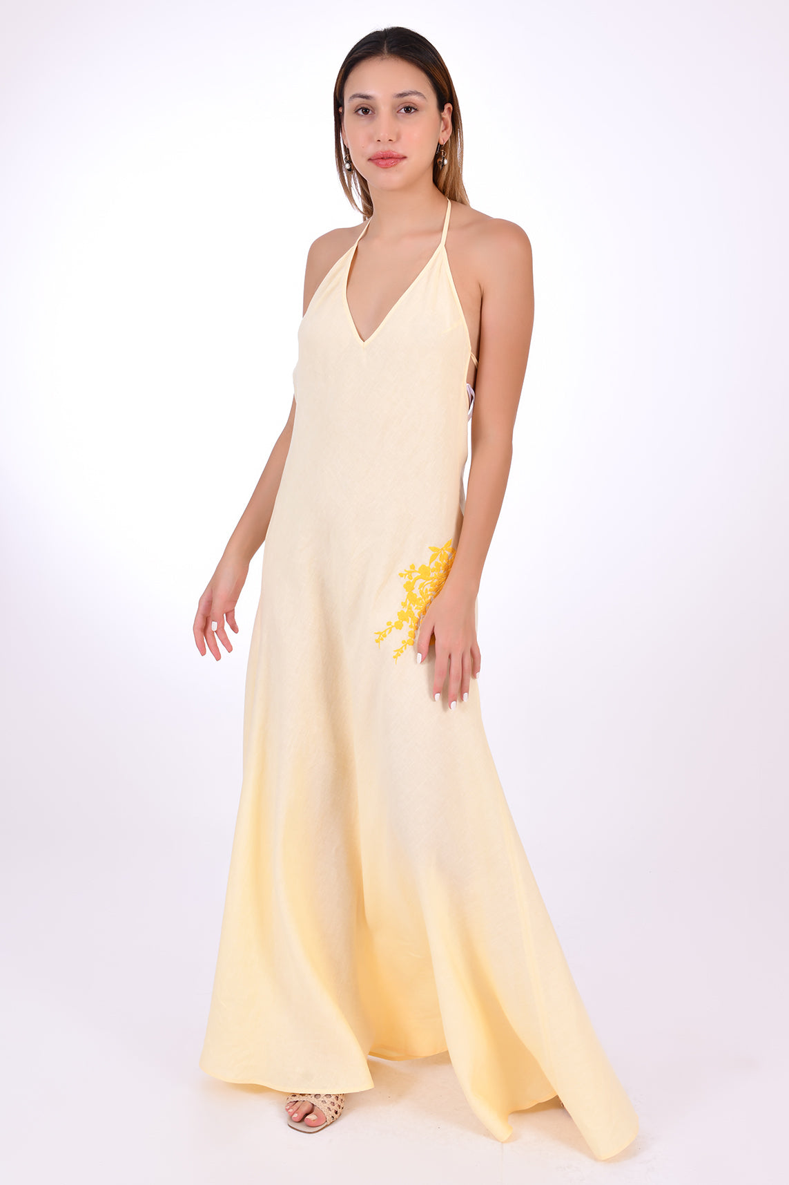 Victoria Halter Maxi Dress