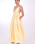 Fanm Mon Ruzgar dress side view with side zipper