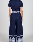 Back View of the Marok Jumpsuit with Belt 