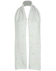 WINTER BLOOM WHITE ROSE Cotton Scarf